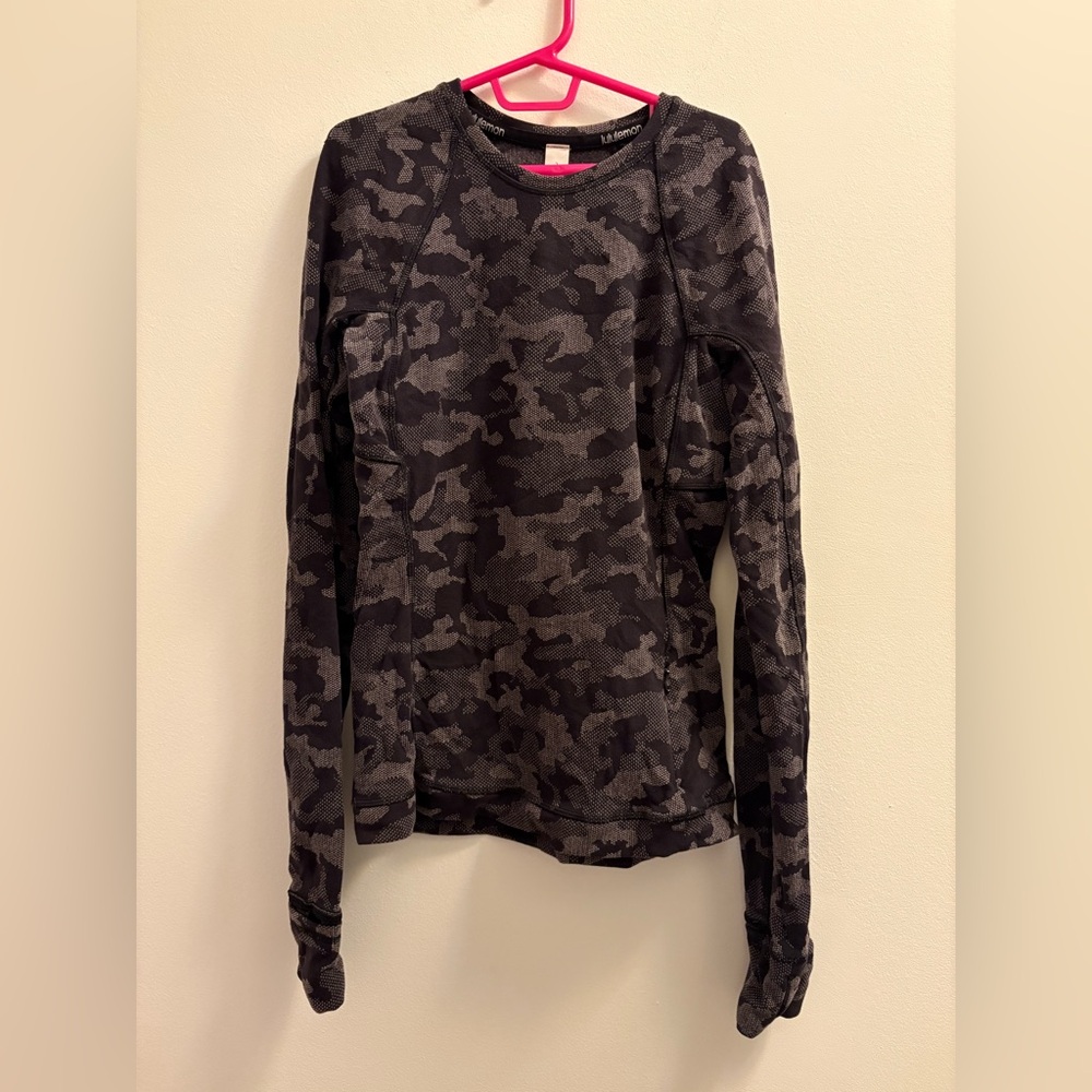 Lululemon Long Sleeve Camo Top